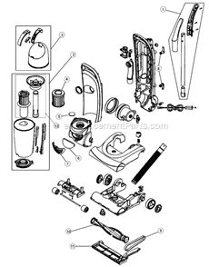 Part Location Diagram of RO-720310 Dirt Devil Style 5 Belt